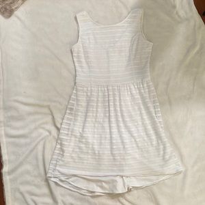 White monochromatic striped dress